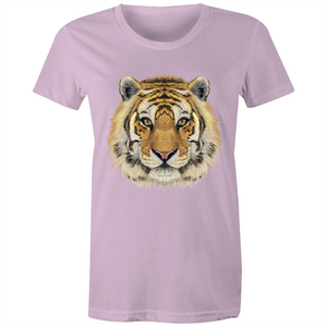 Dangerously Cute Tiger Tee - Women's Maple Tee