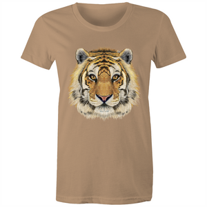 Dangerously Cute Tiger Tee - Women's Maple Tee