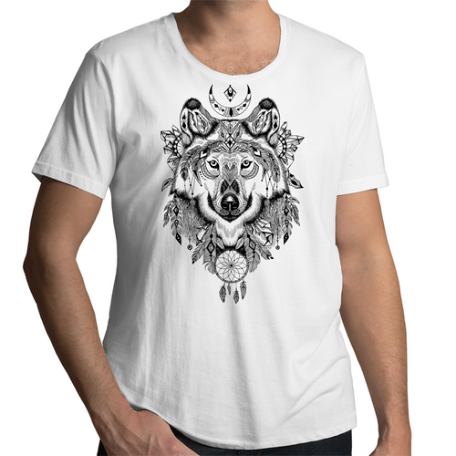 Aztec Wolf Men's Shirt
