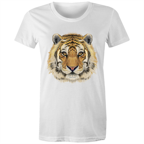 Dangerously Cute Tiger Tee - Women's Maple Tee