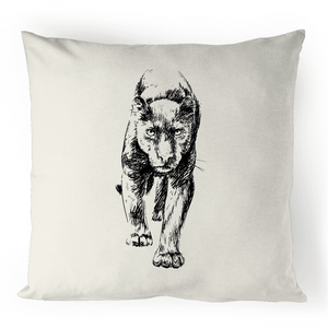 Wild Panther - 100% Linen Cushion Cover