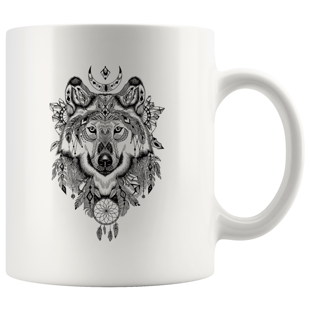 Aztec Wolf Mug