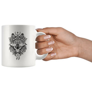 Aztec Wolf Mug